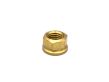 13mm Hex Brass Plain Cambox Nut - 9mm x 1.25 Pitch 